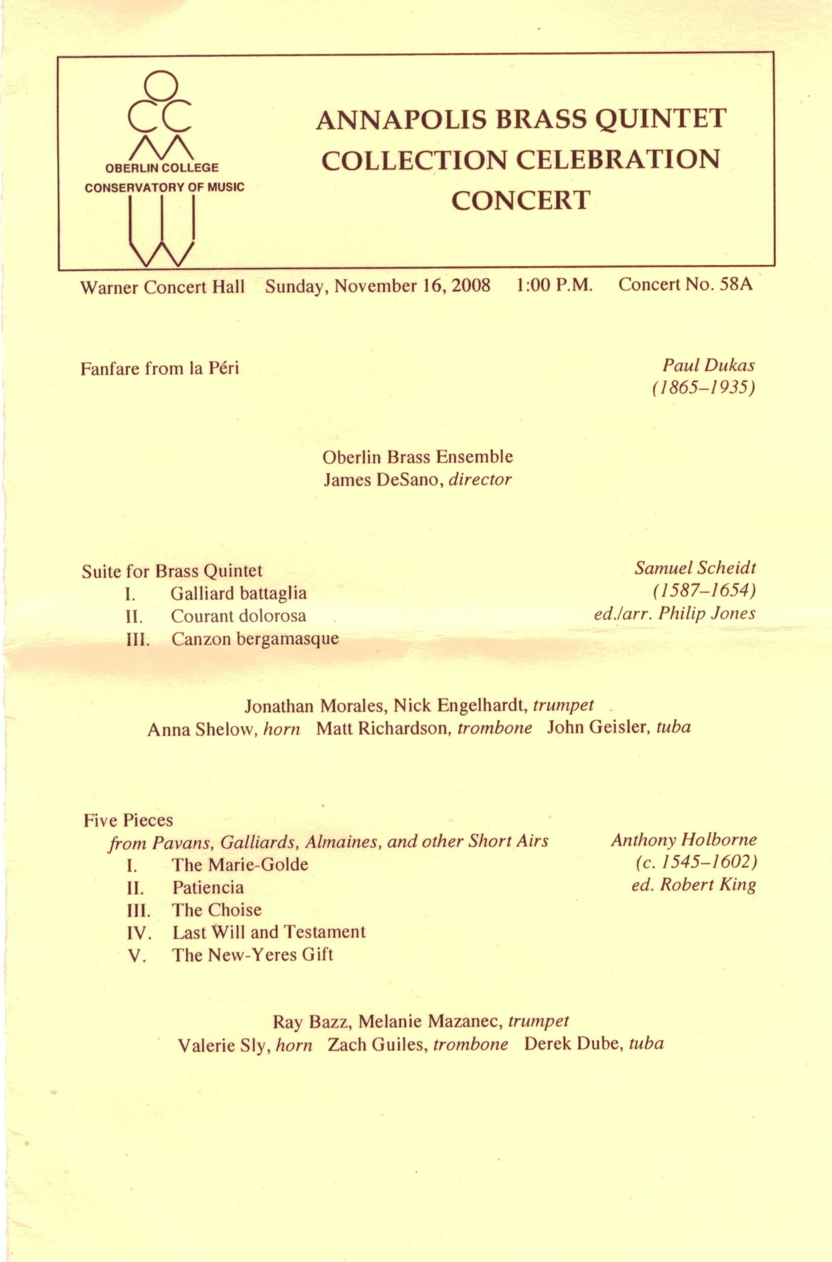 oberlin concert program pg1